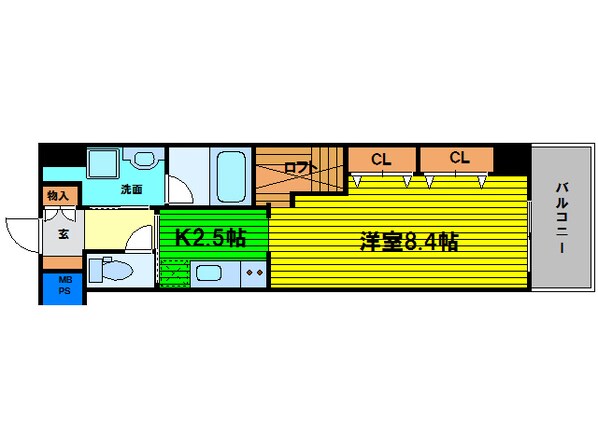 ＡＲＲＯＷ　ＦＩＥＬＤＳ　貳番館の物件間取画像